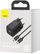 Karikues Baseus Super Si Quick 1C, USB-C, 25W, i zi + kabllo USB-C - USB-C, 3A, 1M, e zezë