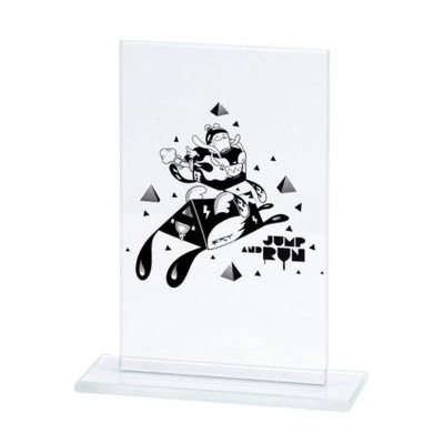 Trofe qelqi VS Glass, me porosi, 17cm, transparent