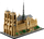 Set ndërtimi LEGO Notre-Dame De Paris, arkitekturë koleksionare, dekor për ekspozim, shumëngjyrësh