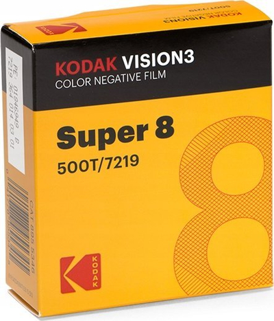Film negativ me ngjyra Kodak VISION3 500T 7219, Super 8, 50 rrotulla