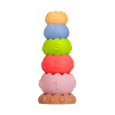 Lodër edukative Tullo 620 Sensory Pyramid, për foshnje 6m+, shumëngjyrëshe