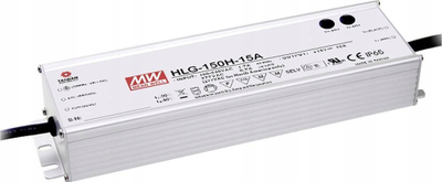 Furnizues LED Mean Well HLG-150H-12B, 150W 12.5A, i bardhë