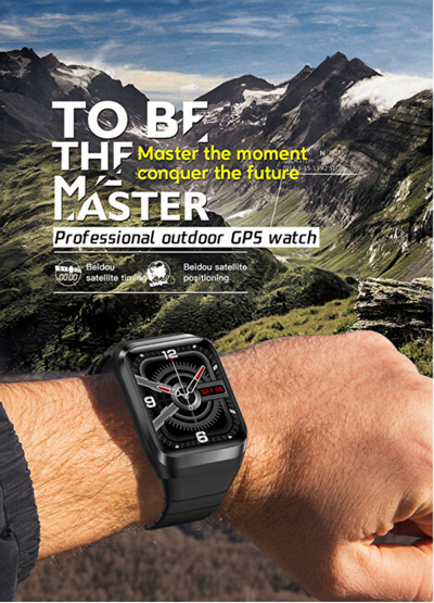 Orë e mençur Wotchi GPS Smartwatch WODS2BK, e zezë