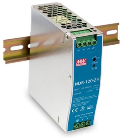 Furnizim energjie industrial Mean Well NDR-120-12, 120W, 12V, për shinë DIN