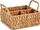 Кошница за организирање GiftDecor Storage Basket With Handles, морска трева, со рачки, природна