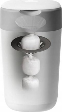 Kosh pelenash Tommee Tippee Twist and Click, me sistem Twist and Click, vjen me 1 rimbushje, i bardhë