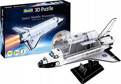 Puzzle 3D German Level 00251 Space Shuttle Discovery, letër, për fëmijë