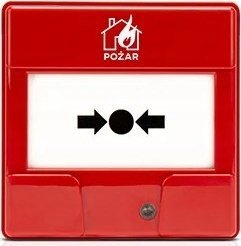 Buton zjarri adresues Satel ROP-400/PL, manual, me LED, i kuq