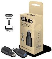 Adaptues USB Club 3D CAA-1521, USB C në USB A 3.0, i zi