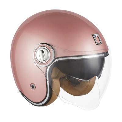 Helmetë moto Nox Premium Heritage, jet, retro, e zezë