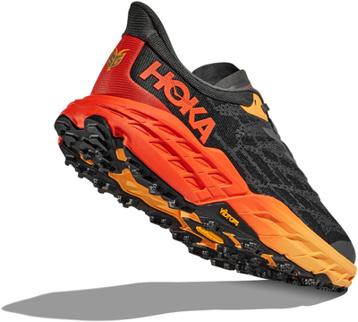 Патики за трекинг HOKA Speedgoat 5 за мажи, Vibram Megagrip, висока амортизација, сиво портокалови