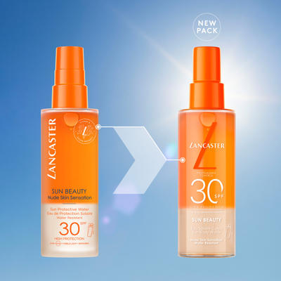 Kрем за сонце за тело Lancaster Sun Beauty SPF 30, 150 ml, отпорен на вода, безбоен
