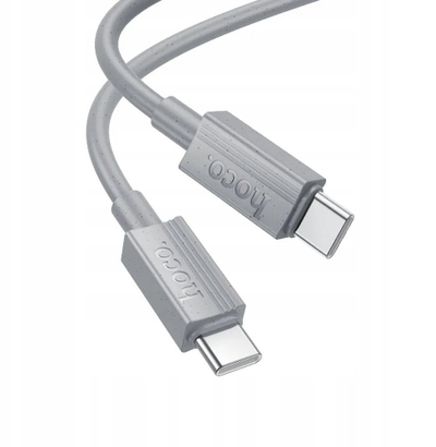Kabllo USB C në USB C Hoco X107, 60W 3A, 1m, gri