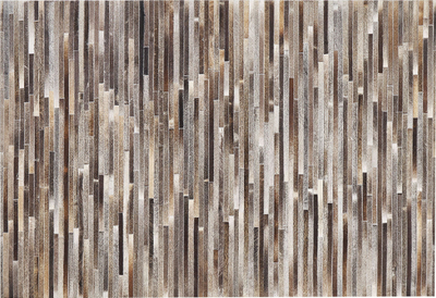 Tapet lëkurë kau TUZLUCA, lëkurë natyrale, 160 x 230 cm, shumëngjyrësh