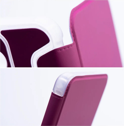 Futere libri Piano për Samsung Galaxy A14 4G, me magnet, me xhep kartash, ngjyrë mjedre