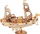 Puzzle druri 3D Robotime ROETG307 Diplomatic Ship, model anije klasike