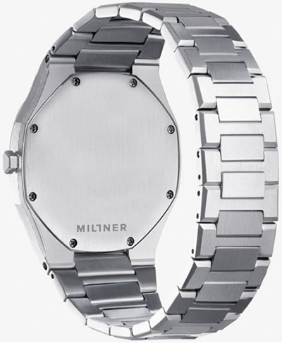 Orë dore Millner Oxford S Silver Black 36 mm