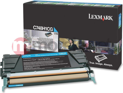 Toner Lexmark C748H1CG, origjinal, kapacitet i lartë, cyan