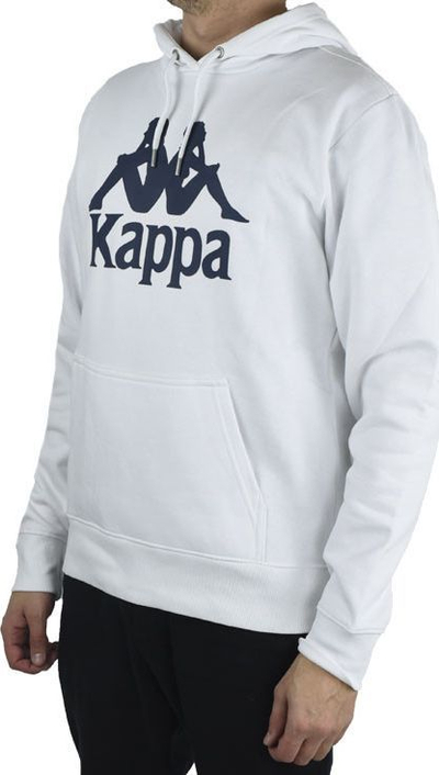 Bluzë me kapuç Kappa Taino Hooded M 705322 001, për burra, pambuk, e bardhë