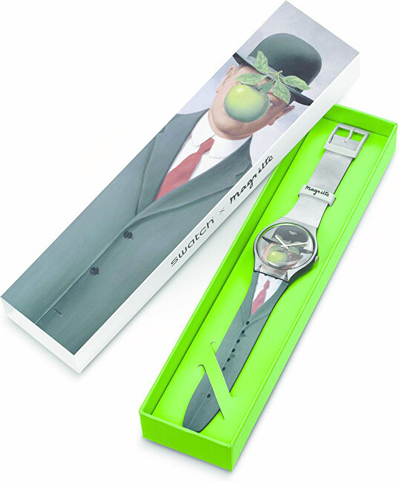 Orë dore për femra SWATCH SUOZ350, e hirtë