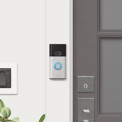 Zile dere e zgjuar Ring Video Doorbell HD, Wi‑Fi, audio me 2 anë, ngjyrë argjend