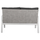 Sofa alumini me jastëkë e bardhë (HM5561.01), bardhë