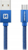 Kabllo USB në Micro USB Swissten, 1.2m, 3A, blu