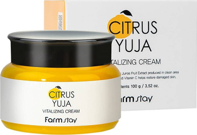 Krem fytyre Farmstay Citrus Yuja Revitalizing, 100 g, për lagie, për çdo lloj lëkure