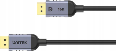 Kabllo DisplayPort UNITEK C1626GY01, 2m, DisplayPort 2.1, e zezë