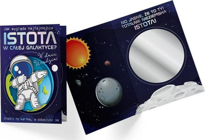 Kartolinë urimi Kukartka B6 DK-850, ditëlindje, astronaut, shumëngjyrëshe