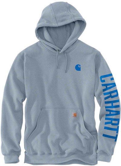 Bluzë me kapuç Carhartt Rain Defender C Graphic, kundra ujit, për burra, blu e çelët