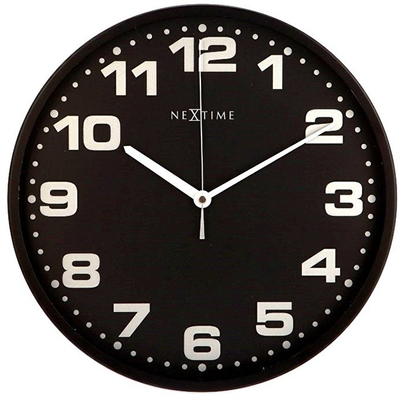 Orë muri Nextime Dash Black 3053zw, e zezë