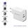 Karikues energjie Qoltec 51715, 63W, Power Delivery, i bardhë