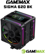 Ftohës CPU GameMax Sigma 620 BK, LCD, ARGB, i zi