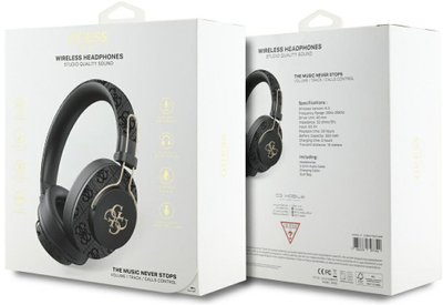 Bluetooth слушалки Guess GUBHS72P4FC4MK, on ear, ENC, црни