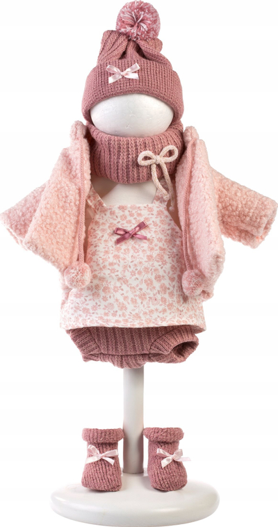 Set rrobash për kukulla Llorens, për kukulla 35 cm, 7 pjesë, shumëngjyrëshe