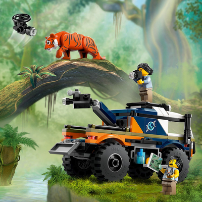 Lodër LEGO City Jungle Explorer Truck 60426, set për me ndërtu, 6+, shumëngjyrëshe