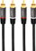 Kabllo audio LogiLink CA1206, 2 x RCA mashkull, 3 m, e zezë