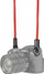 Rrip qafe për kamerë Fotospeed Round Strap System, 110cm, për mirrorless, i kuq