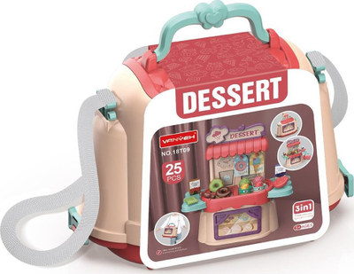 Set loje pastiçerie Vanyeh Dessert 3 në 1, 25 pjesë, 28.3x11.8x31.8 cm, shumëngjyrësh