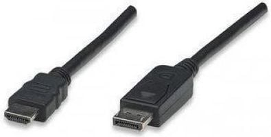Kабел DisplayPort во HDMI Techly ICOC-DSP-H12-020, 2m, 4K, црн