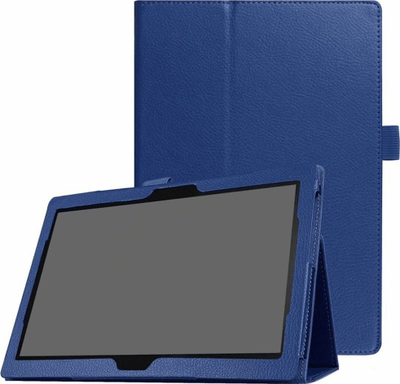 Këllëf për tablet Lenovo Tab M10 FHD TB X606X, 10.3", lëkurë eko, blu