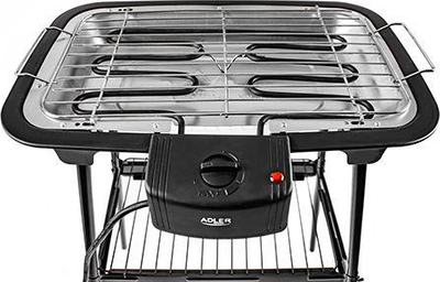 Grill Kopshti Elektrike Adler AD 6602, skarë 37x21 cm, i zi