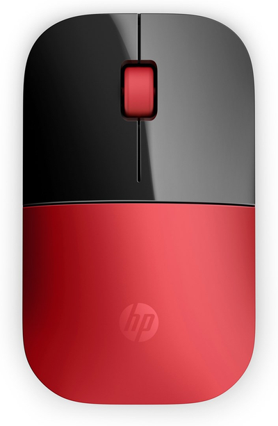 Maus HP Z3700, Wireless, 1200 DPI, i kuq