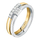 Unazë për femra Trussardi Jewelry T-Shape TJAXC41012, çelik inox, me gur, argjendi
