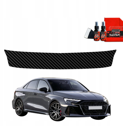Folie mbrojtëse bagazhi GrizzProtector BodyShield për Audi RS3 2025–2026, pamje karboni, e zezë