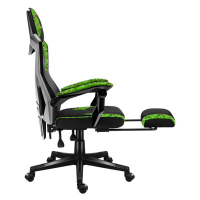 Karrige gaming Huzaro Combat 3.1 Pixel, ergonomike, mban gjer 150 kg, e zezë me jeshile