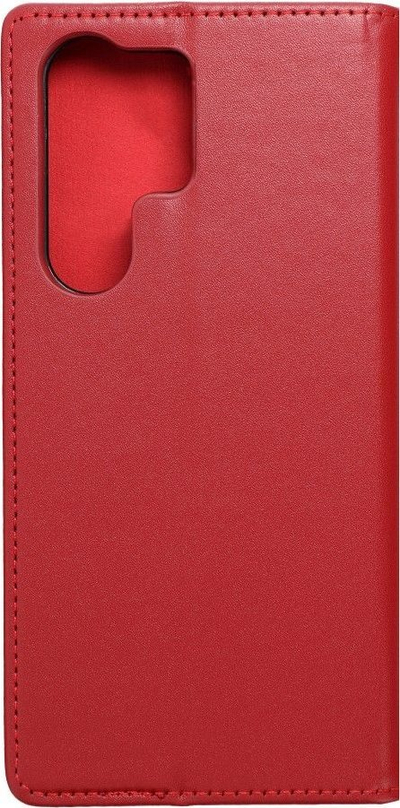 Këllëf libri lëkure SMART PRO për Samsung S23 Ultra, me magnet, burgundy