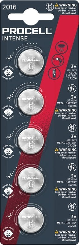 Литиум копче батерија Procell CR2016, 3V, пакување 5 парчиња
