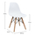 Set 5-pjesësh Tavolinë Sonama & karrige PP Twist ulëse e bardhë 110×70×76 cm (HM11014), bardhë